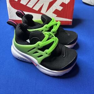 New Nike Little Presto TD 'Green Strike' DM8680-001 NWT NIB Retro Shoes size 7c